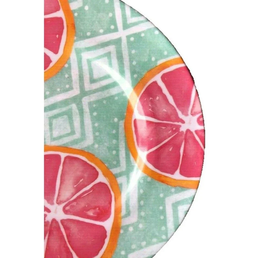 Grapefruit Melamine Plates 8.5